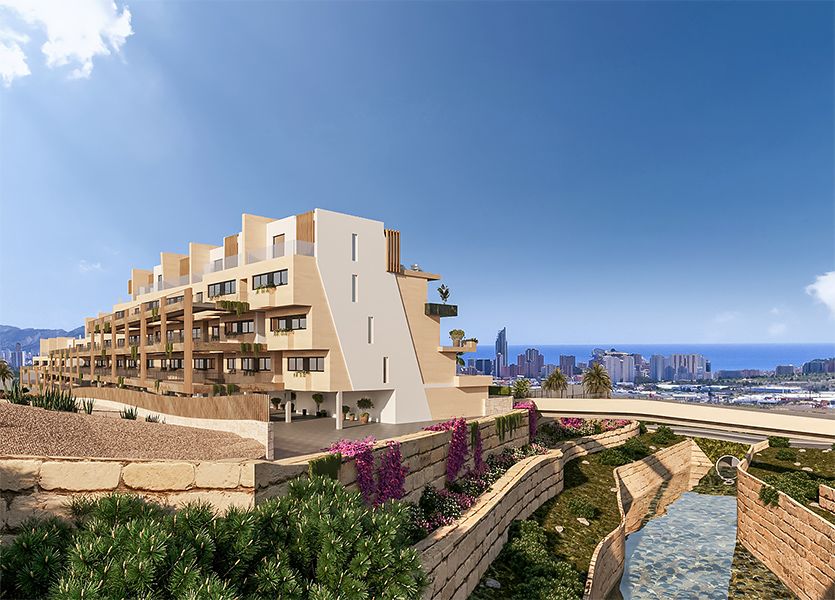 REF00480 Apartamenty w Finestrat na wybrzeżu Costa Blanca w Hiszpanii.