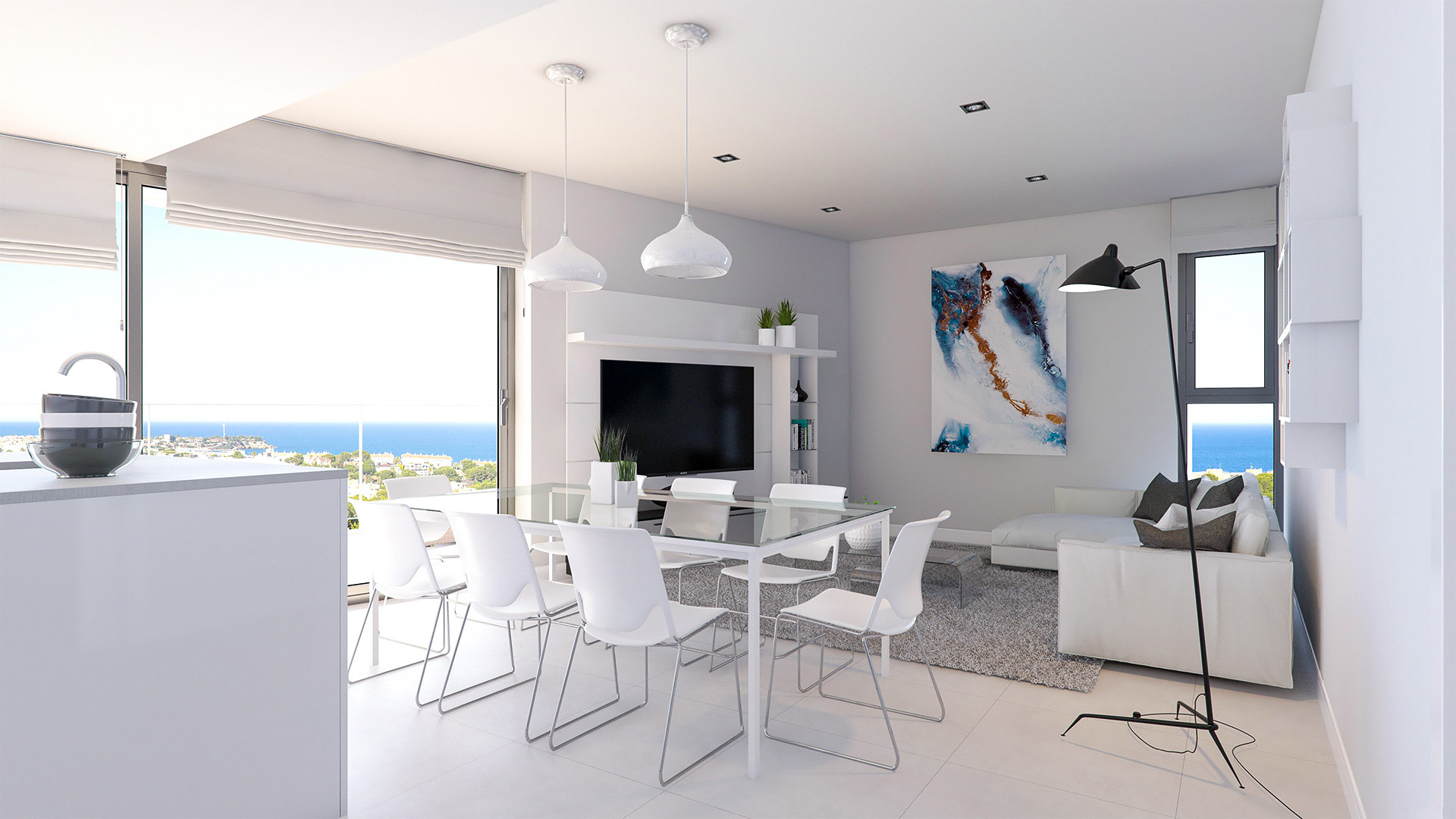REF00464 Nowe apartamenty oraz wille w Campoamor na wybrzeżu Costa Blanca w Hiszpanii.
