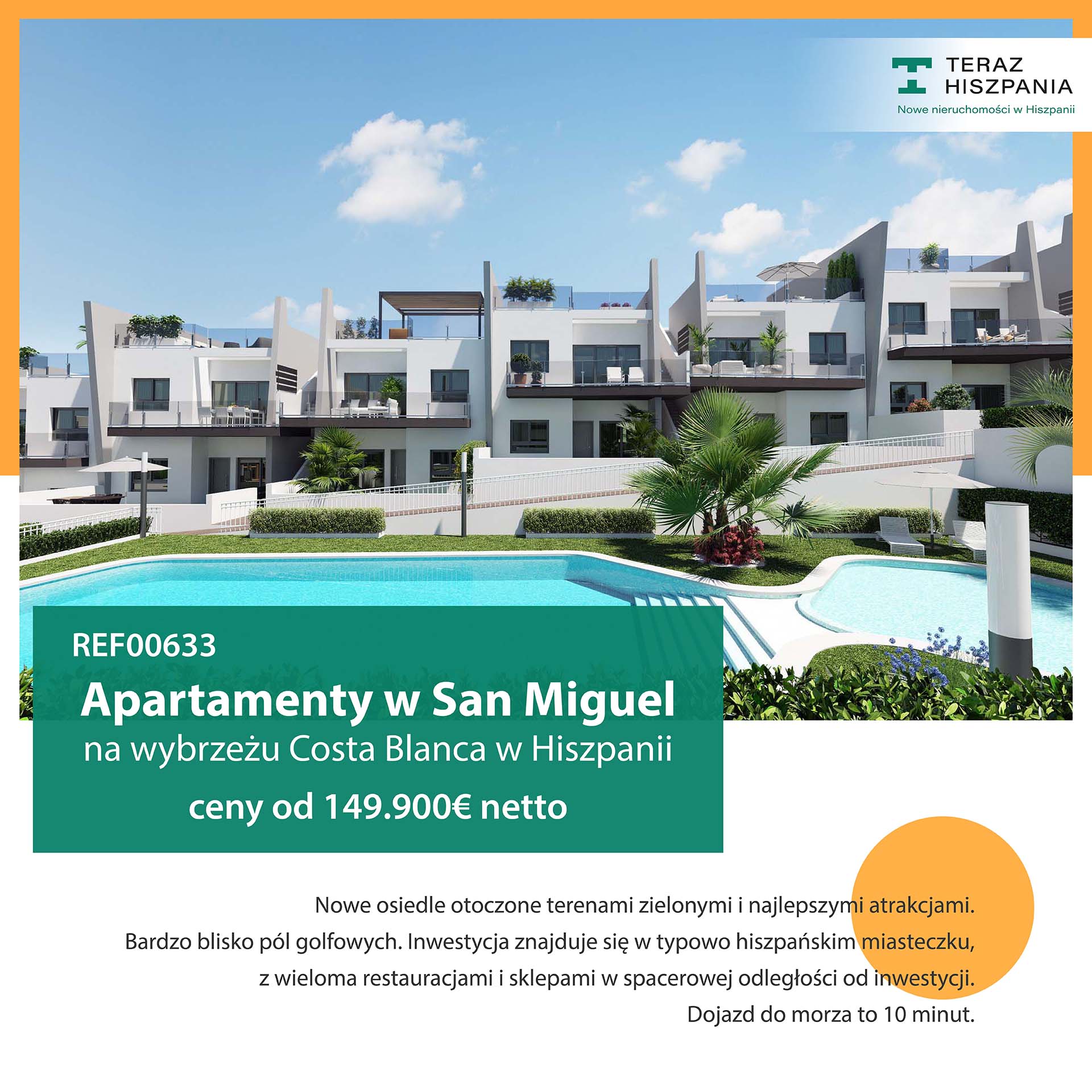 Apartamenty na sprzedaż w Hiszpanii w San Miguel de Salinas.